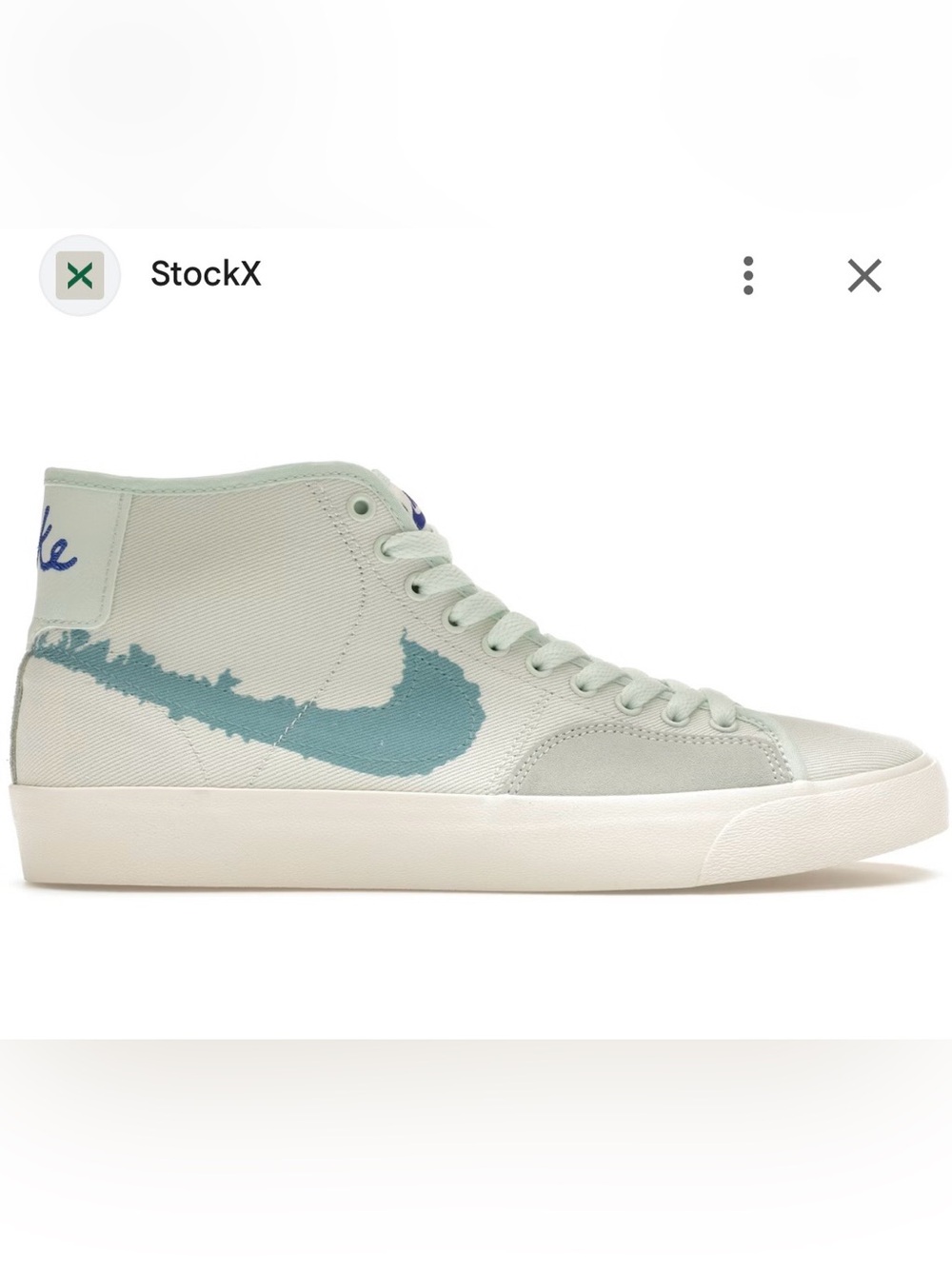 NWOT Nike SB Blazer Court “Barely Green”